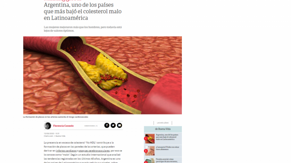 clarin colesterol