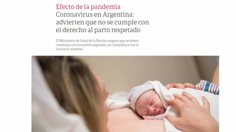 clarin parto respetado